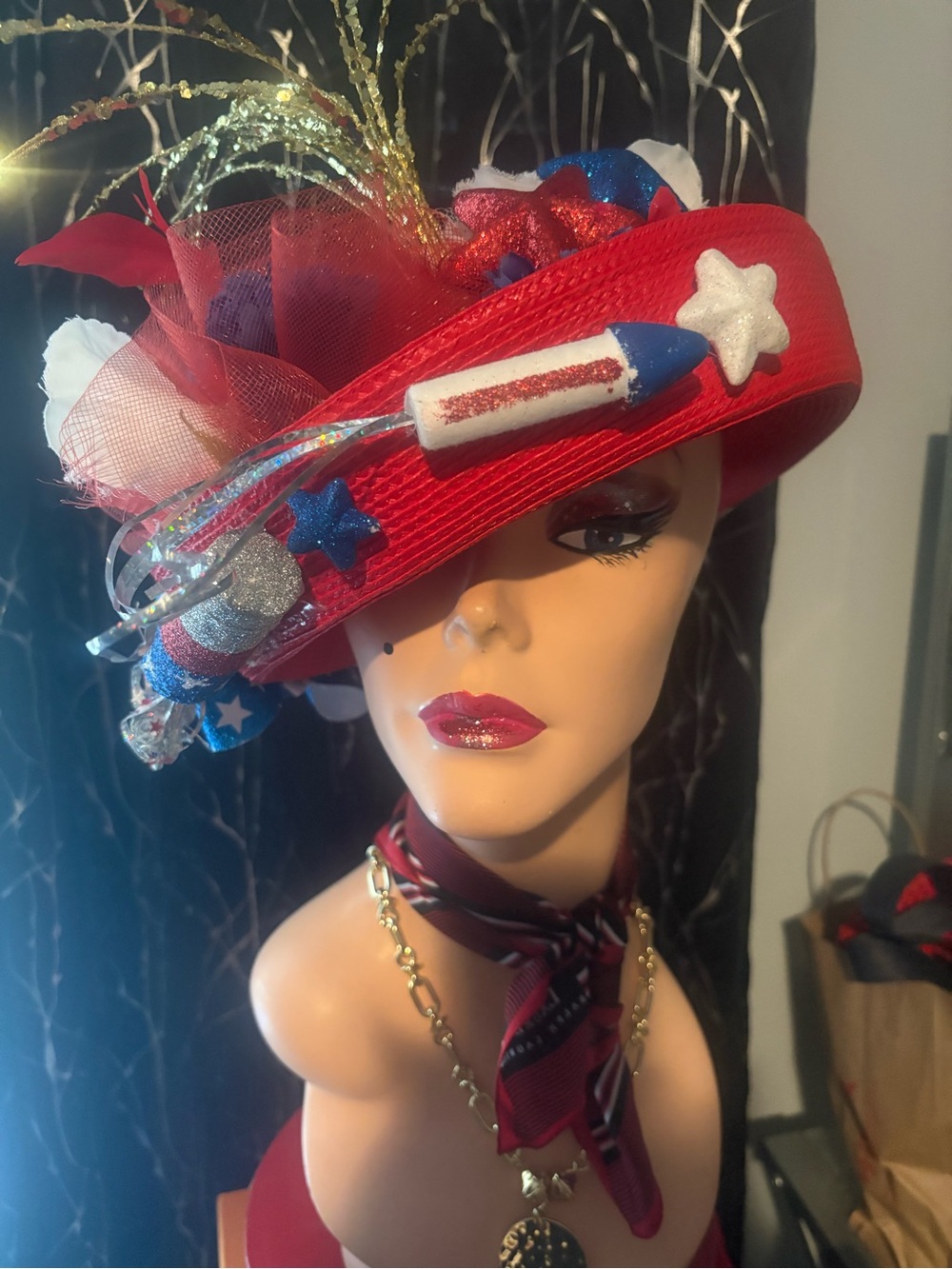 From my all American girl collection, one of a kind, custom hat,🇺🇸